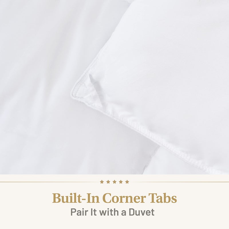 Lavish Comforts Down Alternative Comforter California King Size - Extra Fluffy Duvet Insert - Thick Puffy Premium All Season Winter - Luxury Breathable Hotel Cooling Comforter - California King, White, 104x96 inches - Image 5